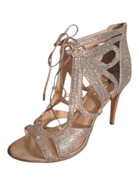 Inc International Concepts Raydin Pearl Gold Formal High Heel Sandals